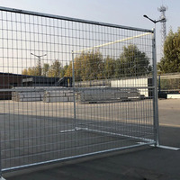 Clôture Temporaire Portable en Acier Écologique et Anti-Rongeurs, Étanche, Dimensions 6x9,4 pieds pour Chantier de Construction