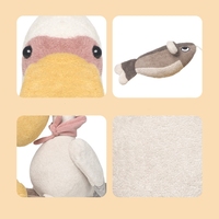 Peluche Pelican Watson au design original, poupée rétro en velours côtelé, mascotte à grande bouche, cadeau de luxe, prix d'usine