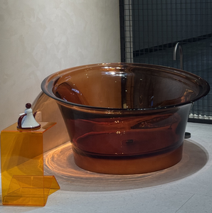 Nghệ thuật sang trọng trong suốt colour Tinh thể thủy tinh Bát tàu rửa phòng tắm lưu vực bồn rửa - Product Image 3