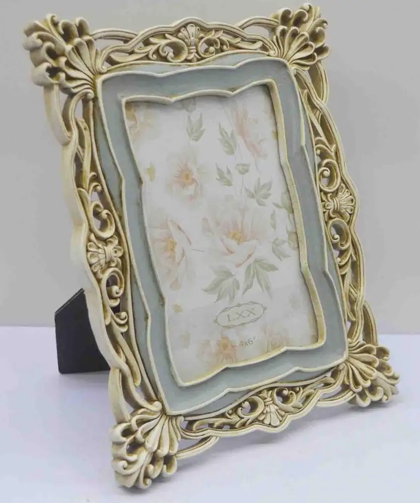 Resin Gold Photo Frame 4*6" Customized for Home Decor