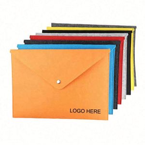 Custom LOGO & Colors Silk Screen Printed Durable A4 A5 Felt <b>File</b> <b>Folder</b> for Office Home School Stationery - Product Image 1