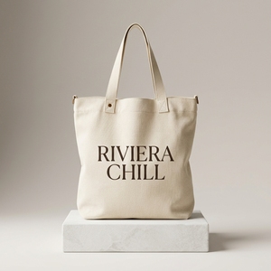Custom New Fashion Logo Color Cotton <b>Long</b> Handles Tote <b>Bag</b> Shoulder Handle Printed Canvas Letter Pattern Zipper Closure - Product Image 2
