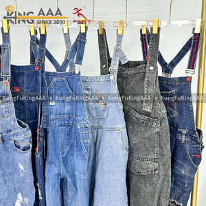 KungFu KingAAA Balles de vêtements de marque d'occasion pour femmes, Salopettes en jean vintage, Vêtements en gros en polyester/coton pour l'été - Product Image 3