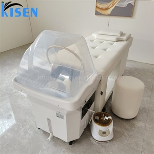 Kisen Modern Portable Shampoo Chairs Set Hair Salon Furniture Good Quality Head Therapy and <b>Steamer</b> Without Plumbing Shampoo Bed - Product Image 4