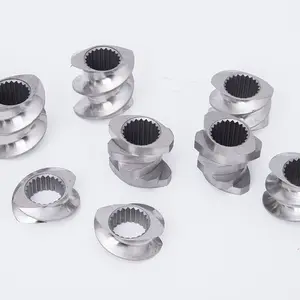 High Wear Resistance Screw Elements Spare Parts For Twin Screw Extruder