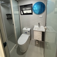Bureau préfabriqué en conteneur de 40 pieds personnalisable, pod en acier inspiré d'Apple, maison modulaire pour appartement, conception étanche
