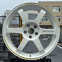 Rines Forjados Estilo TE37 5x112 5x114.3 de 15 16 17 18 19 20 Pulgadas, Rines Deportivos JDM para Autos de Carreras, para Civic Type R 370Z GR86 Supra