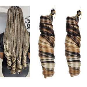 Extensions de <span class=keywords><strong>cheveux</strong></span> synthétiques français, tresses au <span class=keywords><strong>Crochet</strong></span>, Yaki, Style poney, Afro, <span class=keywords><strong>cheveux</strong></span> naturels amples, tresses au <span class=keywords><strong>Crochet</strong></span> - Product Image 3