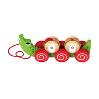 Juguetes de Cuerda para Niños, Carrito de Empujar con Forma de Cocodrilo de Dibujos Animados, Venta al Por Mayor