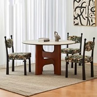 Chaise de salle à manger en bois massif de bouleau de style français européen moderne avec dossier, écologique, pour la maison, le bar et l'appartement
