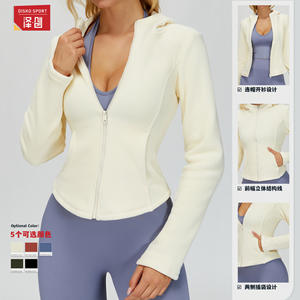 Veste polaire à capuche pour femme Zechuang, manches longues, fermeture éclair, coupe ajustée, respirante, pour sports de plein air, randonnée, course à pied, cyclisme - Product Image 5