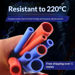 Tubo Flessibile in Silicone per Auto, Alta Temperatura 220°C, Resistente ad Alta Pressione, Tubo per Vuoto a Doppia Treccia con Morsetto, Linea Blu per Aria Calda - Product Image 4