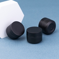 Fournisseur en gros de contenants en plastique PP noir pour vernis à ongles en gel, pots vides de 5 ml pour gel UV, pots pour gel UV
