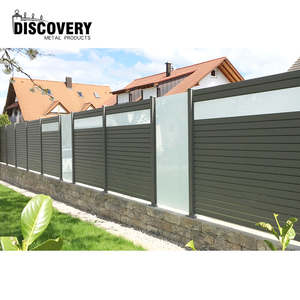 <span class=keywords><strong>Valla</strong></span> DE PRIVACIDAD DE ALUMINIO decorativa al por mayor, listón horizontal negro, <span class=keywords><strong>valla</strong></span> de jardín, paneles retráctiles de aluminio - Product Image 4