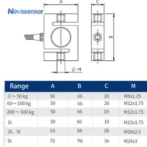 S Tipo <span class=keywords><strong>Load</strong></span> <span class=keywords><strong>Cell</strong></span> Compression Tensão Pressure Weight Sensor 10kg a 5t Capacidade para aplicações tipo Beam <span class=keywords><strong>Load</strong></span> <span class=keywords><strong>Cell</strong></span> - Product Image 6