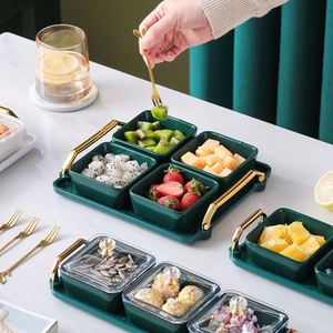 KTV Fruit <b>Plate</b> Customized Dry Fruit <b>Plate</b> Snacks Compartment Platter Snack <b>Plate</b> - Product Image 3