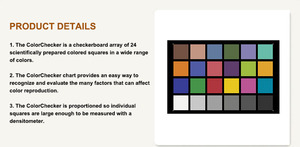 YE0188 - ColorChecker de X-Rite, Tabla de Colores de 24 Colores, Tipo de Transmisión, Tabla de Reproducción Cromática - Product Image 2