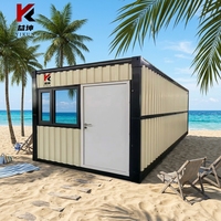 Maison conteneur pliable préfabriquée personnalisée, portable, à installation rapide, pour dortoir