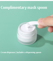 Pot à crème transparent en verre givré 50g 100g 150g – Jolies bouteilles vides pour crème cosmétique