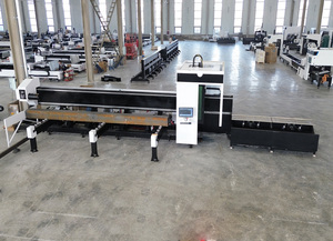 เครื่องตัดเลเซอร์กำลังสูง 3000 วัตต์ พร้อมระบบจับยึดสองจุดแบบแขวนด้านข้าง สำหรับท่อเหล็กขนาดเส้นผ่านศูนย์กลาง 110 มม. อุปกรณ์ CNC - Product Image 3