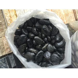 <strong>Polished</strong> Natural Black Cobblestone <strong>River</strong> <strong>Stone</strong> Eco-Friendly Durable Modern Design Versatile Outdoor Application White Pebble - Product Image 2