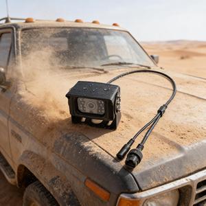 Caméra de recul pour camion avec connecteur aviation, étanche IP68, 9V-36V, vision nocturne, grand angle, antichoc, pour remorque - Product Image 1