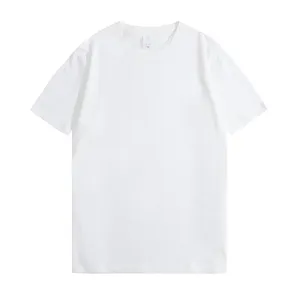 Oemブランクリラックスフィットメンズ服ユニセックスホワイトTシャツソフトコットンTシャツTシャツカスタムタグ付き高品質