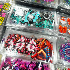 สติ๊กเกอร์พิมพ์ลาย HD สีสันสดใสแบบ UV DTF สำหรับขวดน้ำและแก้วน้ำ  หมึก UV DTF เป็นมิตรต่อสิ่งแวดล้อม ทนทานต่อรังสียูวี พร้อมจัดส่ง - Product Image 3