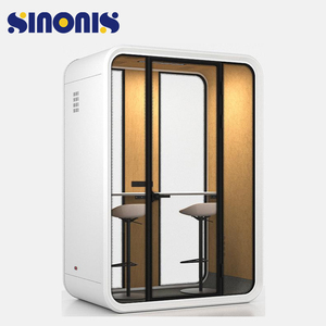 Cabina de Oficina Modular Insonorizada Sinonis, Diseño Minimalista Rectangular Independiente para Colaboración en Equipo y Videoconferencias - Product Image 6