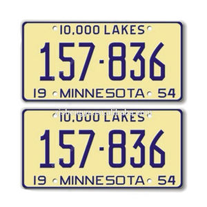 Décoration des États-Unis Plaque d'immatriculation en métal Vintage Retro Tin Plate Car Decor Number Plate 12inch 6inch - Product Image 3