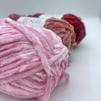Fil chenille épais RTS 100g/80m pour crochet, fils en polyester colorés personnalisés pour écharpes, tissage de couvertures pour animaux, tricotage teint en direct