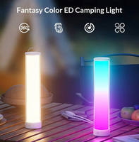 Lampe d'ambiance intelligente à changement de couleur et intensité variable, contrôle par application à distance, batterie 3600 mAh, design moderne, lampe de chevet pour