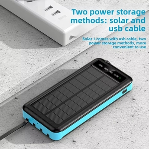 <span class=keywords><strong>Boîtier</strong></span> <span class=keywords><strong>de</strong></span> batterie externe pour panneau solaire JX <span class=keywords><strong>avec</strong></span> logo à 4 câbles intégré Support personnalisé Chargeur <span class=keywords><strong>sans</strong></span> <span class=keywords><strong>fil</strong></span> Type-C Powerbank pour téléphones mobiles - Product Image 5