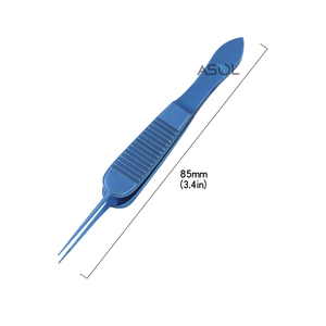 Pinzas quirúrgicas de corneo <span class=keywords><strong>St</strong></span>. Martin de mango ancho con 1x2 dientes, 85 mm de largo - Product Image 4