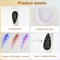 Masseur électrique V-Facial, appareil de massage facial à intensité réglable avec écran LCD, cadeau de la Saint-Valentin
