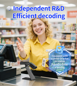 Gtcodestar X-35014 cầm tay 2D không dây Máy quét mã vạch 1D có dây đầu đọc mã vạch USB máy quét mã qr 2.4G mã vạch với đứng - Product Image 6