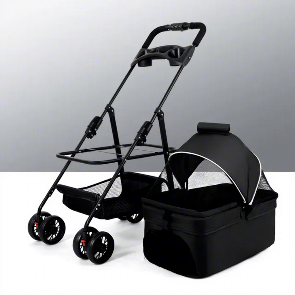 Voiture noire pour animaux de compagnie