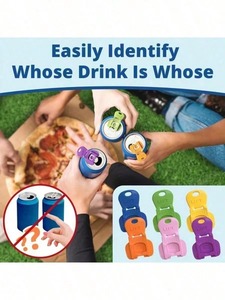 6 Unidades de Abridores de Botellas de Colores Surtidos, Abridor de Botellas de Cerveza y Refresco con Cubierta Antipolvo, Imprescindible para Protección Contra Insectos en Barbacoas, Playa y Camping - Product Image 4