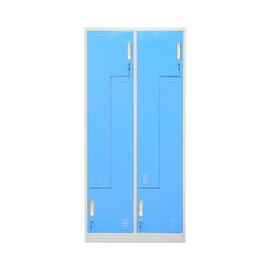 Garde-robe à 4 portes en métal grande taille, casier en métal pour vêtements, Double couleur - Product Image 2