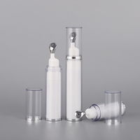 Flacon pompe cosmétique sous vide 5ml 10ml 15ml à marque privée pour crème contour des yeux, kit de maquillage de voyage, avec traitement de surface par décalcomanie