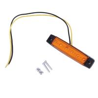 Signal lumineux externe pour voitures, jaune, rouge, blanc, 12V, 6 SMD, LED, voiture, Bus, camions, feux latéraux, feu de remorque