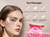 Appareil de beauté pour les yeux à micro-courant et compresse chaude, étanche, portable, à piles, pour raffermir et lifter la peau, et atténuer les cernes