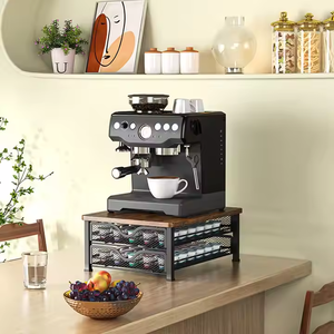 Custom Double-Tier Metal Rack for <b>Coffee</b> Maker Convenient Sliding Tray <b>Standing</b> Type for Your <b>Coffee</b> Machine - Product Image 3
