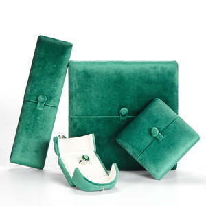 Boîte à bijoux EVERWIN avec logo personnalisé, avec boutons qui s'ouvrent au <span class=keywords><strong>milieu</strong></span>, doublée de velours, pour bagues, colliers, bracelets - Product Image 2