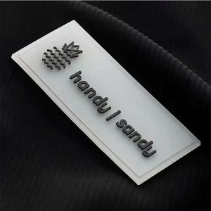 Custom Logo 3D Heat Press Transfer <b>Transparent</b> Silicone Pvc Soft Rubber Patches <b>Label</b> Velcro Patches for Sew on Truck Hat - Product Image 1