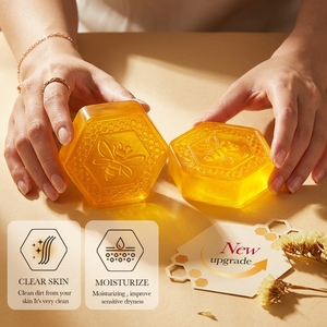 Jabón Facial en Barra BIOAOUA con Miel y Vitamina E, Jabón Corporal Nutritivo para una Piel Suave e Hidratada, Limpiador Diario - Product Image 5
