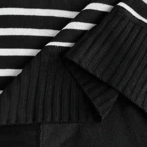 Suéter de Punto Personalizado con Logotipo Bordado, Diseño de Rayas, Manga Larga, Cuello Alto, Cálido, Informal, para Hombre, Invierno - Product Image 4