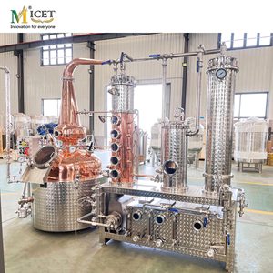 Máquina destiladora multifuncional de 450L para licores con alto contenido de alcohol para uso en destilería Planta de fabricación Ron Brandy Gin <span class=keywords><strong>Vodka</strong></span> - Product Image 2