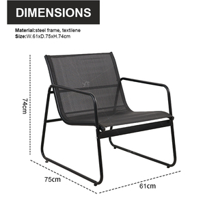 Juego de Muebles de Jardín Teslin <span class=keywords><strong>2x1</strong></span> de 4 Piezas, Muebles de Patio para Hotel, Jardín - Product Image 3