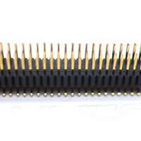Connecteur de type broche droite à espacement de 1,27x2,54 mm, double rangée SMT SMD, hauteur 1,7 mm ou 2,54 mm, positions 02P-50P